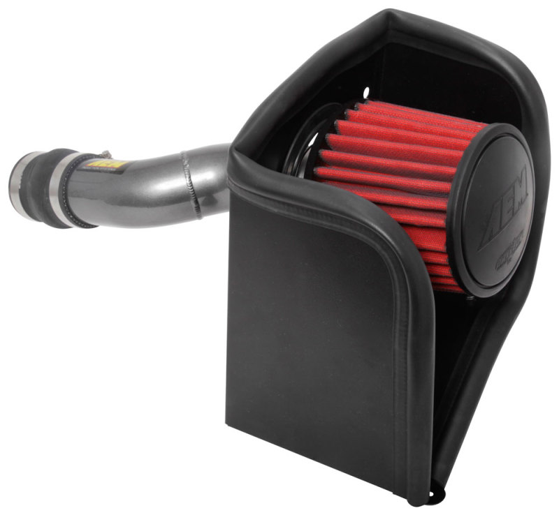 Honda Civic Si Performance Air Intake - AEM Induction - AEM Dryflow Synthetic Filter - Gunmetal Gray - `17-`20
